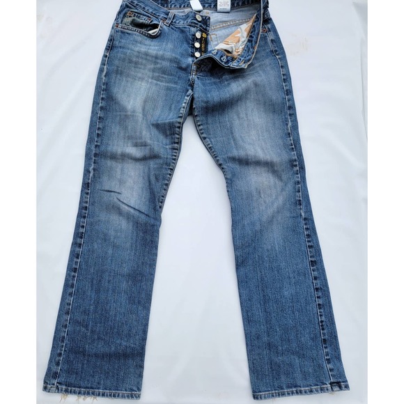 Lucky Brand Jeans Womens 4/27 Sweet And Straight Denim Pants Ladies Medium Wash - Picture 1 of 8